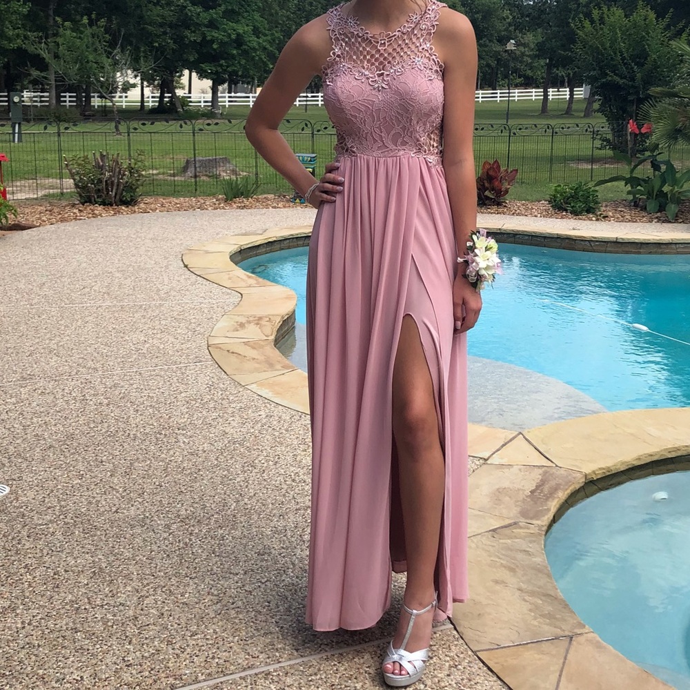 Pastel Pink Prom Dress